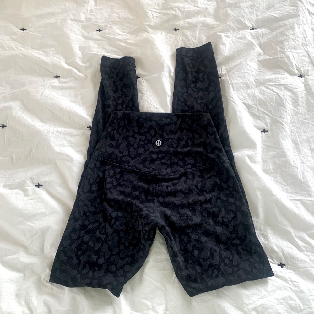 Lulu Align leggings - black leopard print